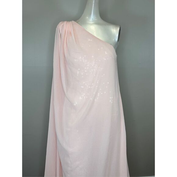 OZGUR MASUR One-Shoulder & Cape-Back Gown Size 40(US 8) $1895 - Picture 5 of 10